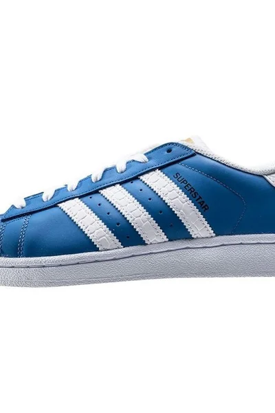 Stylové modré pánské boty adidas Originals Superstar W