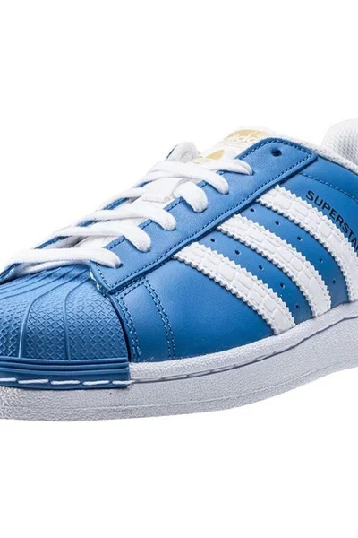 Stylové modré pánské boty adidas Originals Superstar W