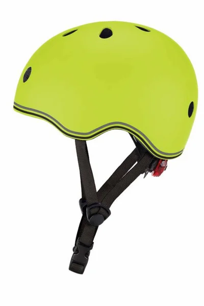 Bezpečnostní dětská cyklistická helma Globber Lime Green Jr