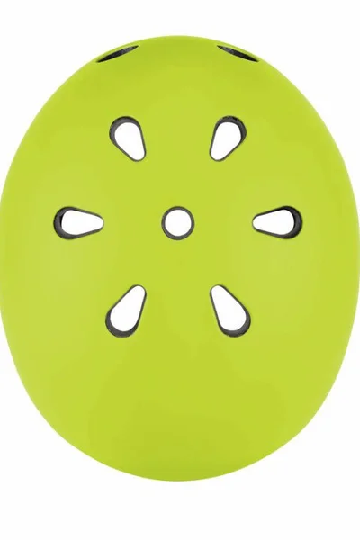 Bezpečnostní dětská cyklistická helma Globber Lime Green Jr