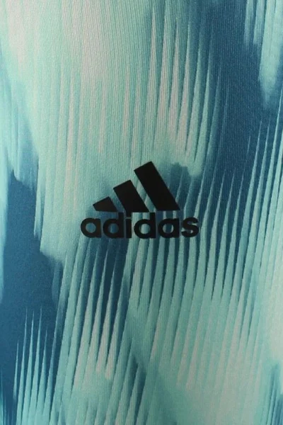 Sportovní legíny Adidas ClimaLITE s potiskem pro ženy