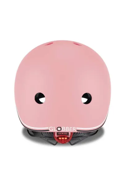 Pastelová dětská helma Globber s LED světlem