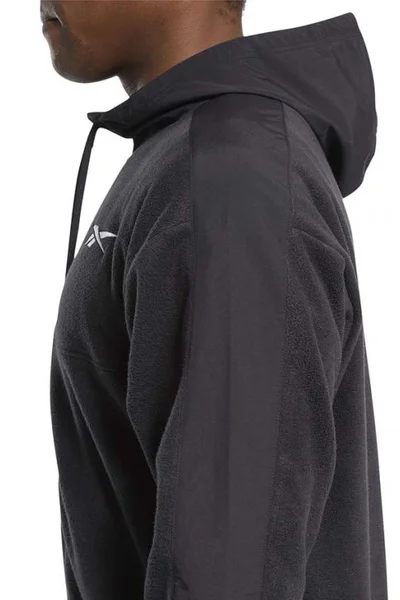 Černá pánská mikina Reebok Workout Ready Fleece Full Zip Hoodie M FS8450