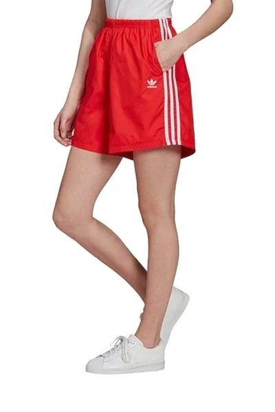 Dámské dlouhé šortky adidas Originals červené