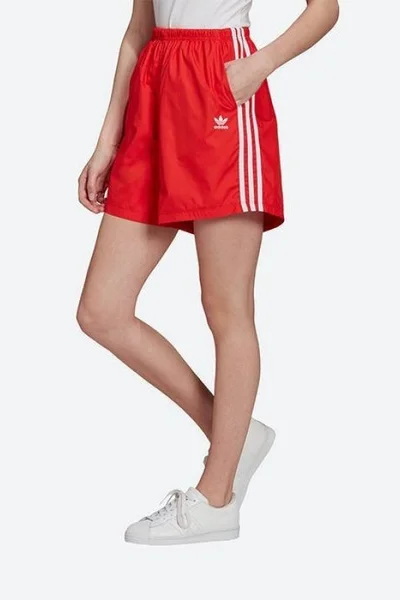 Dámské dlouhé šortky adidas Originals červené