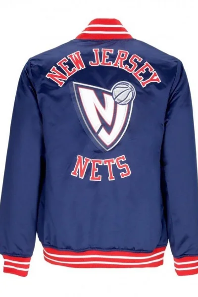 Mitchell & Ness NBA Satinová Bunda New Jersey Nets