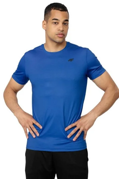Sportovní modré tričko 4F pro pány s technologií 4FDry