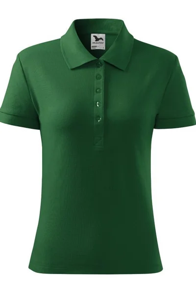 Zelené dámské polo tričko Malfini Cotton W