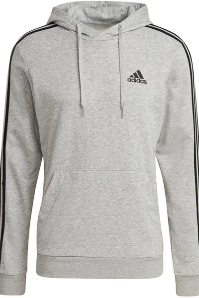 Adidas Pánská Mikina Essentials s Kapucí Grey