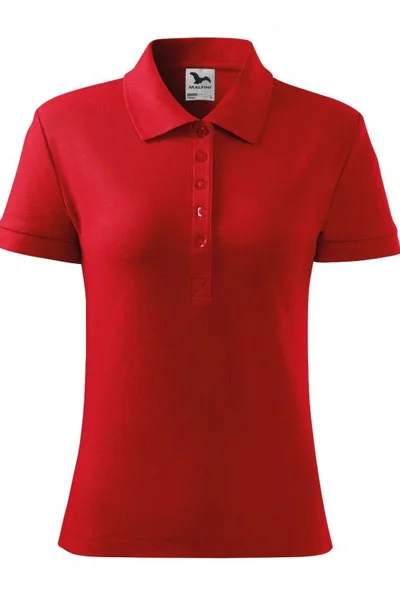 Červené dámské polo tričko Malfini Cotton W