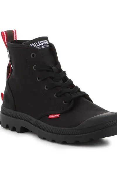 Černé dámské šněrovací boty Palladium Pampa Dare 2 Survive W 77215-010-M