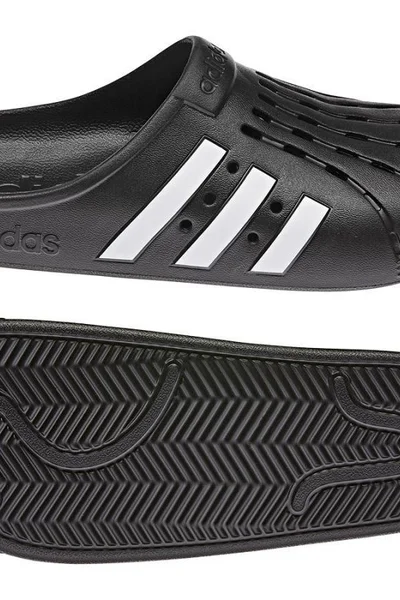 Adidas Unisex Černo-bílé Žabky Adilette Clog