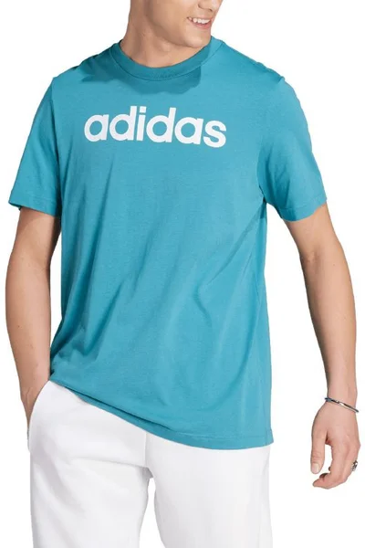 Modré pánské fotbalové tričko adidas Essentials s logem