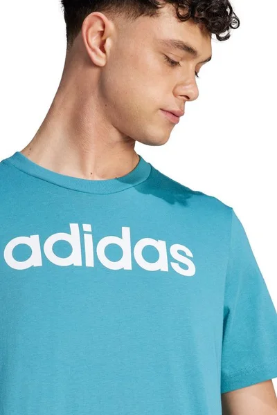 Modré pánské fotbalové tričko adidas Essentials s logem