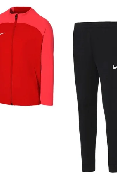 Mikina Nike Academy s kapucí pro děti - červená a černá