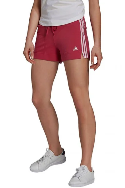 Dámské vínové šortky adidas Essentials Slim Short