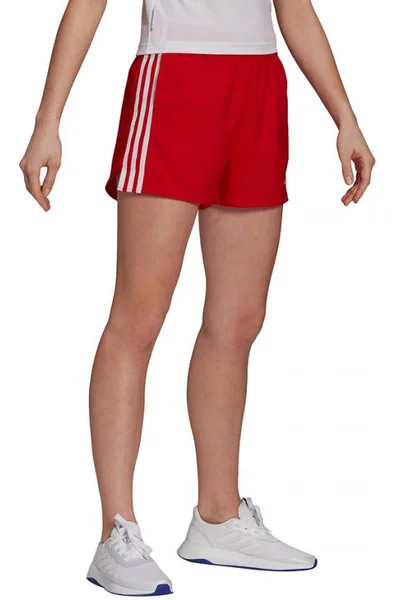 Dámské sportovní šortky adidas Woven 3-Stripes - červené