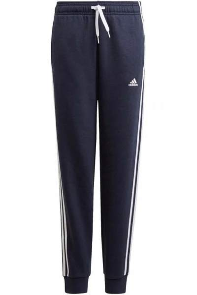 Tepláky adidas Essentials 3 Stripes Jr tmavě modré