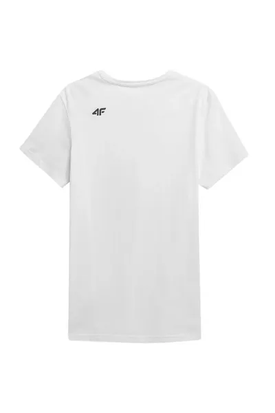Bílé pánské tričko 4F M H4Z21 TSM018 10S