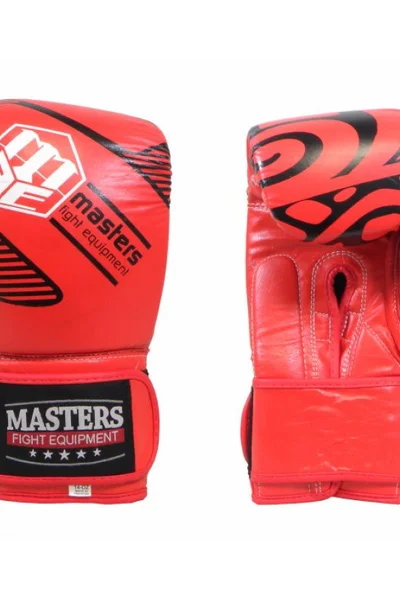 Masters Rbt-Red kožené boxerské rukavice - 14 oz