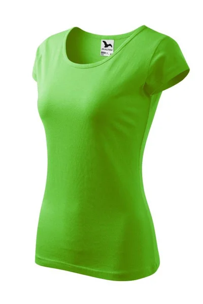Zelené dámské tričko s přiléhavým střihem a silikonovým povrchem Malfini