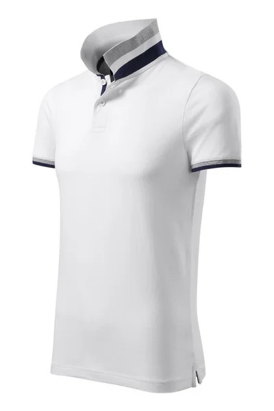 Malfini Polo Tričko s Kontrastními Pruhy - Bílé
