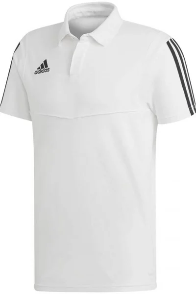 Bílé fotbalové polo tričko Adidas Tiro 19 Cotton Polo M DU0870 pánské
