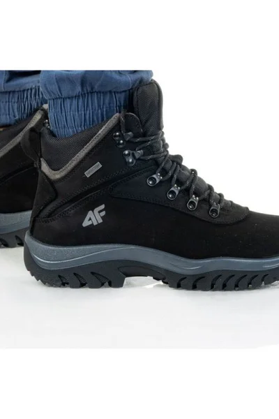Mužské zimní kožené boty - 4F