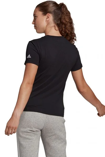 Černé dámské tričko adidas Essentials Slim T-Shirt