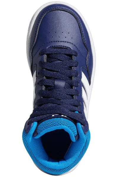 Adidas Dětské Boty Hoops Mid Navy Blue