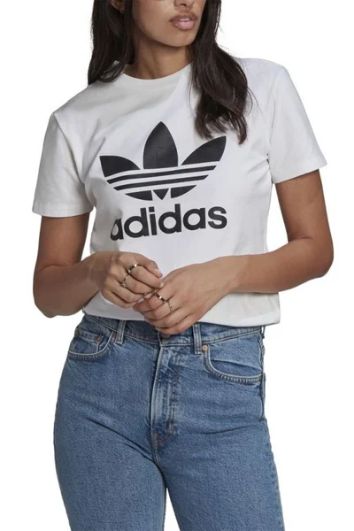 Bílé dámské tričko Adidas Trefoil W GN2899