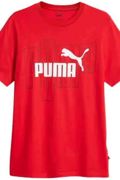 Pánské tričko Puma Logo Tee All Time červené