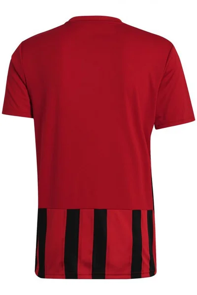 Červené pánské pruhované tričko Adidas 21 M GV1381