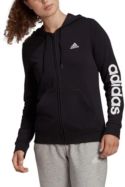 Černá dámská mikina adidas Essentials s kapucí