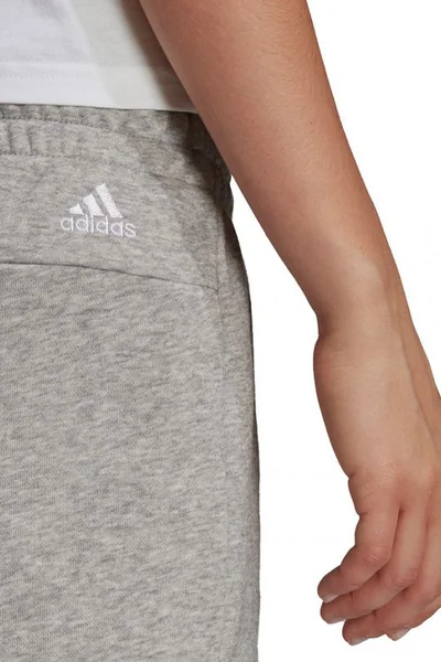 Dámské šortky adidas W Lin Ft šedé s logem na nohavici