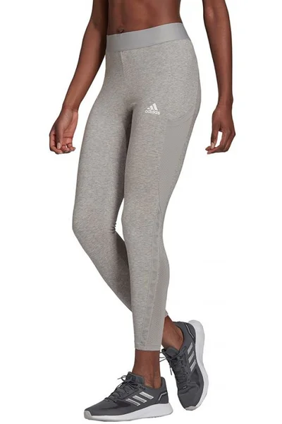 Dámské šedé 7/8 legíny adidas AeroReady s kapsou
