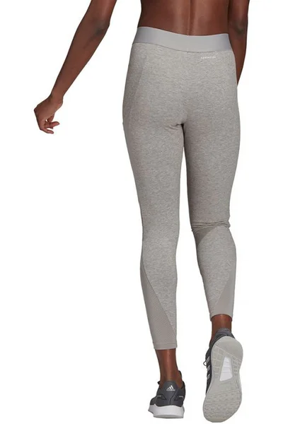 Dámské šedé 7/8 legíny adidas AeroReady s kapsou