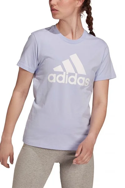 ADIDAS Dámské Fialové Tričko s Krátkým Rukávem