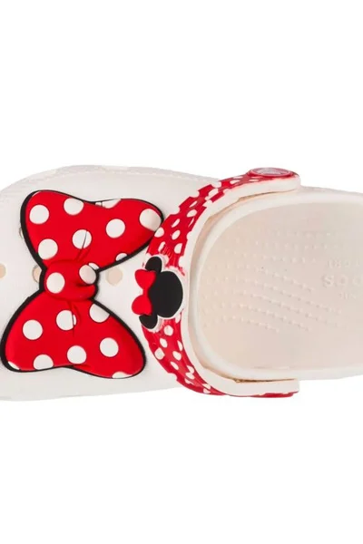 Crocs Dětské Pantofle Disney Minnie Mouse Bílá