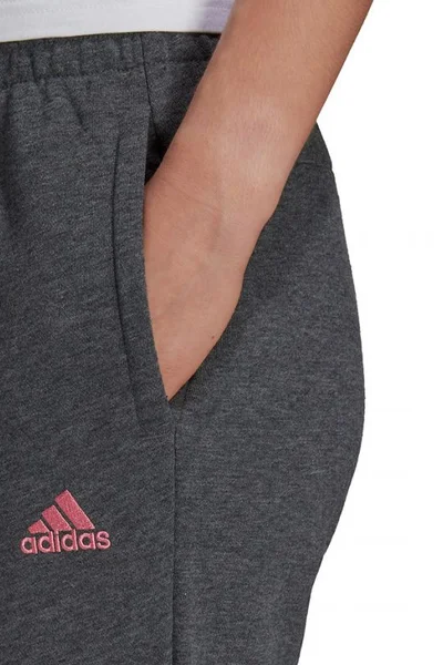 Šedé dámské kalhoty adidas Essentials Slim Tapered