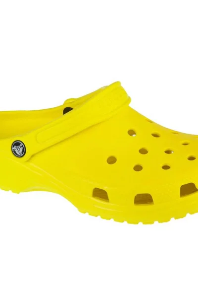 Žluté žabky Crocs Classic U s průduchy a pohodlnou podrážkou