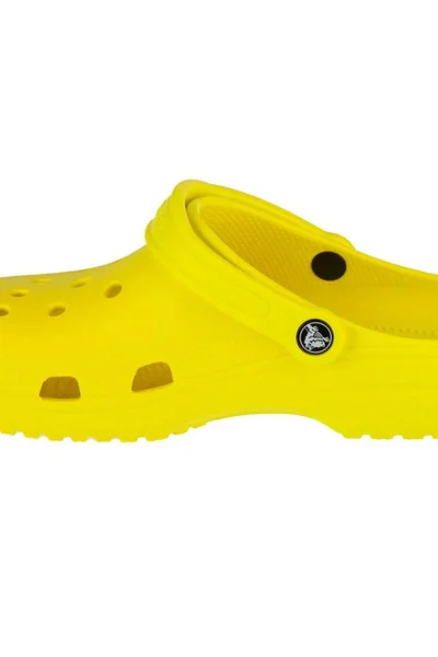 Žluté žabky Crocs Classic U s průduchy a pohodlnou podrážkou