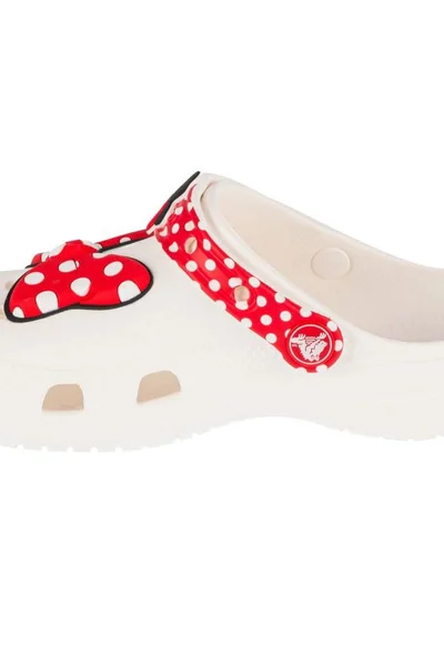 Crocs Disney Dětské Pantofle Minnie Mouse Bílá/Červená