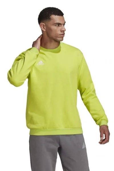 Limetkově zelená pánská mikina Adidas Entrada 22 Sweat Top M HC5049