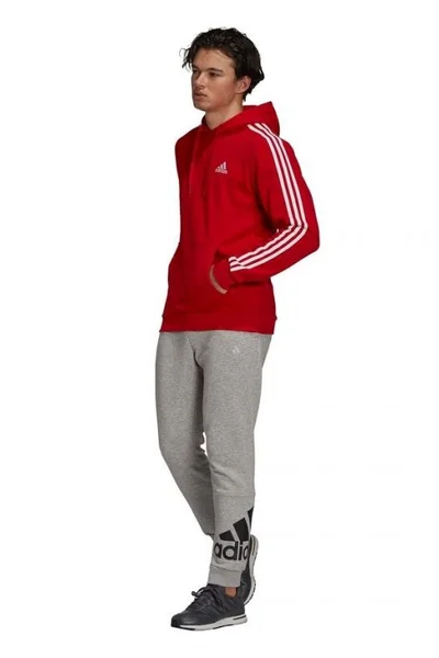 Adidas Pánská červená mikina Essentials Fleece