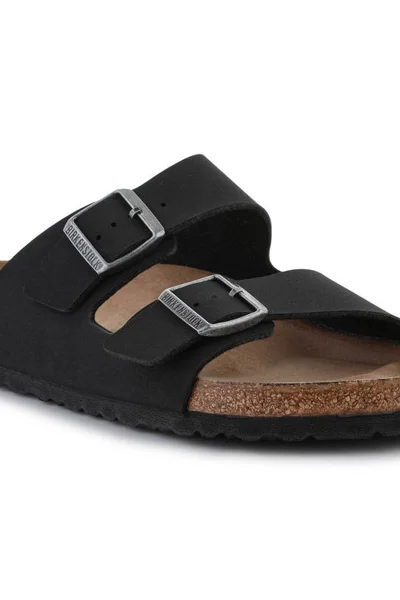 Žabky Birkenstock Arizona M s kovovou přezkou - černé