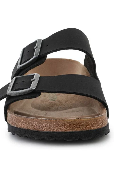 Žabky Birkenstock Arizona M s kovovou přezkou - černé