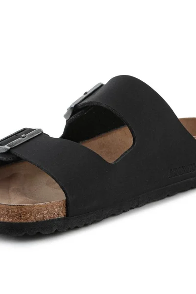 Žabky Birkenstock Arizona M s kovovou přezkou - černé