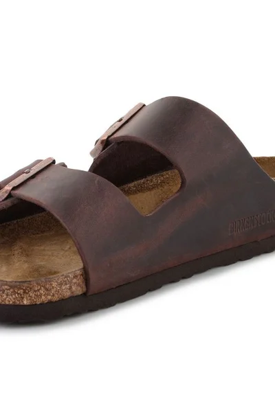 Kožené žabky Birkenstock Arizona se dvěma pásky