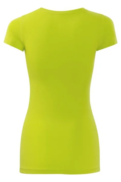 Limetkově zelené dámské tričko s vypasovaným střihem - Malfini